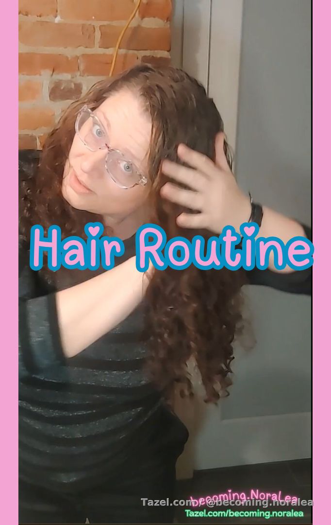 Current hair routine (more or less). I seem to need to rotate what I do quite often, but a few things are working better lately. My hair has been softer and more manageable on day two, three and so on after washing. I'll report back about how well this works as I go!