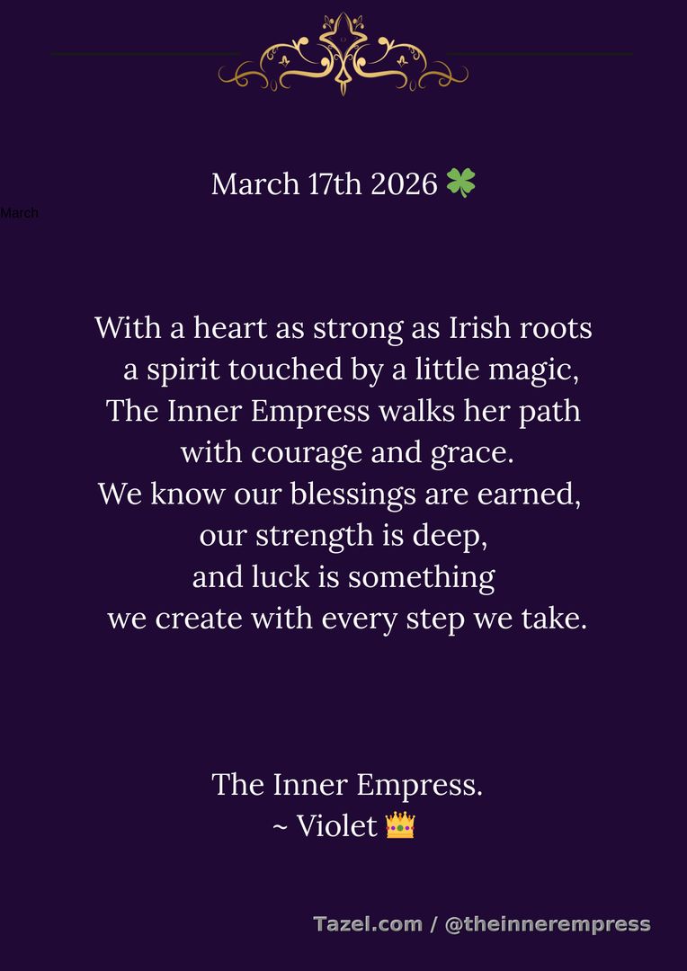March 17th 2026 🍀