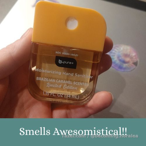 Have you ever thought there'd be a gold standard for hand sanitizers? Like one that makes you look forward to germs so you can spritz them off? This b pure stuff is highly sought after right now by other DT-obsessed folks and it's no wonder. Each scent is so lovely, this is moisturizing, non-drying and the perfume lasts. Fun fun fun!
