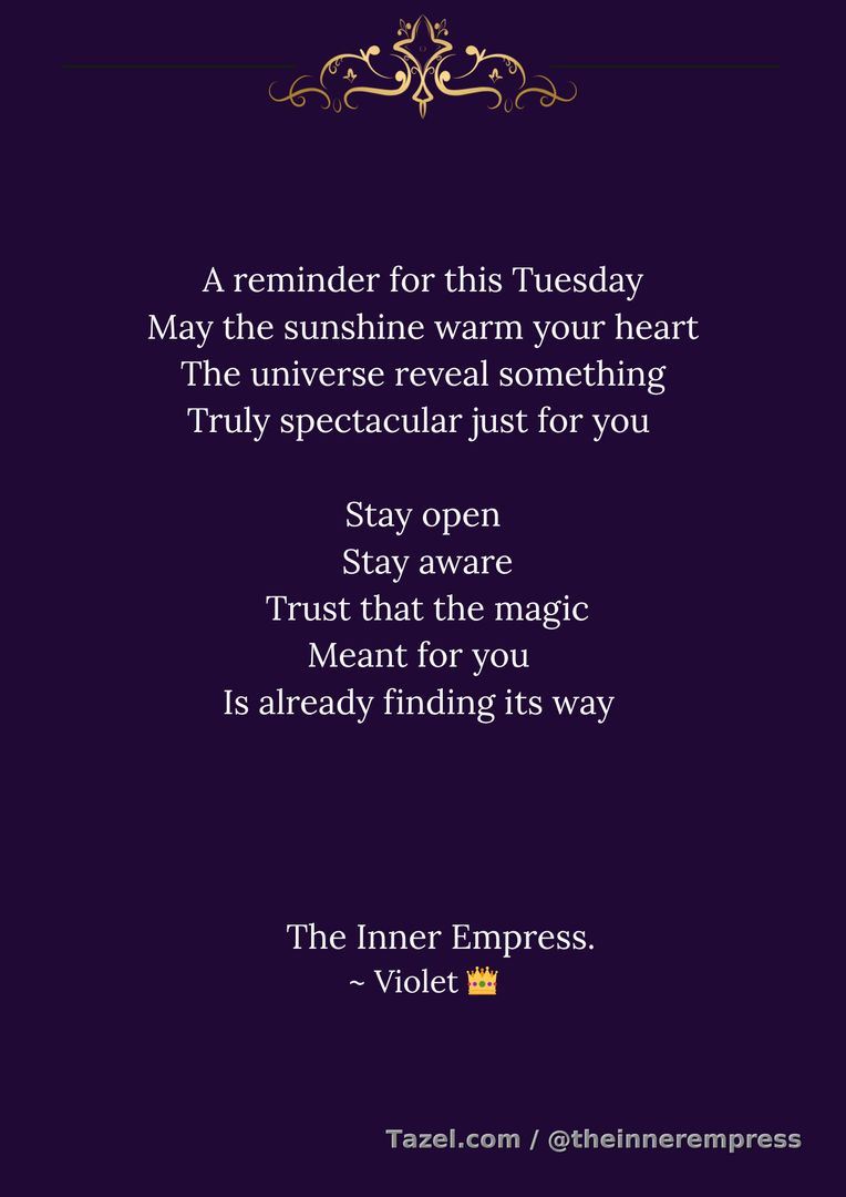 Tuesday's reminder