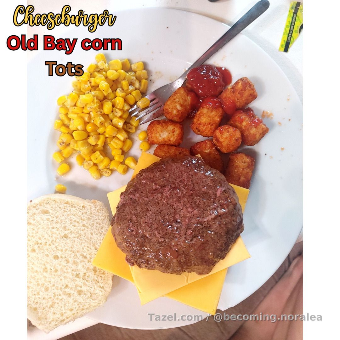 Nothing gourmet here, but I've been keeping our bellies full and tastebuds happy enough with this semi-homemade cooking. The biggest hit to my boyfriend has been Old Bay, butter and corn. Seriously, generic corn, the good canned stuff, frozen or roasted on the cob in the oven. You cannot go wrong! 😋❤️