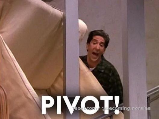 I'm making a PIVOT! At least for the time-being, my 