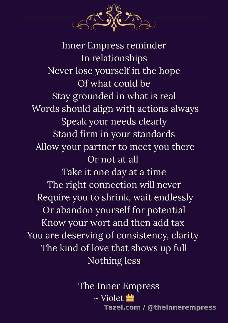 The Inner Empress reminder