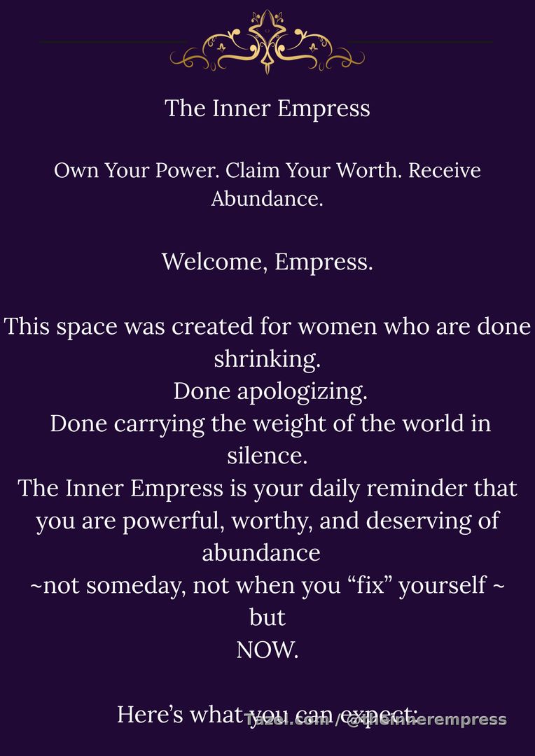 What The Inner Empress is all about