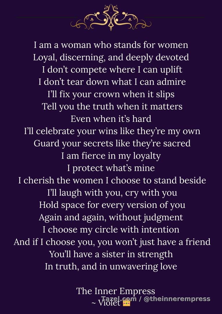 I am a woman who stands for women