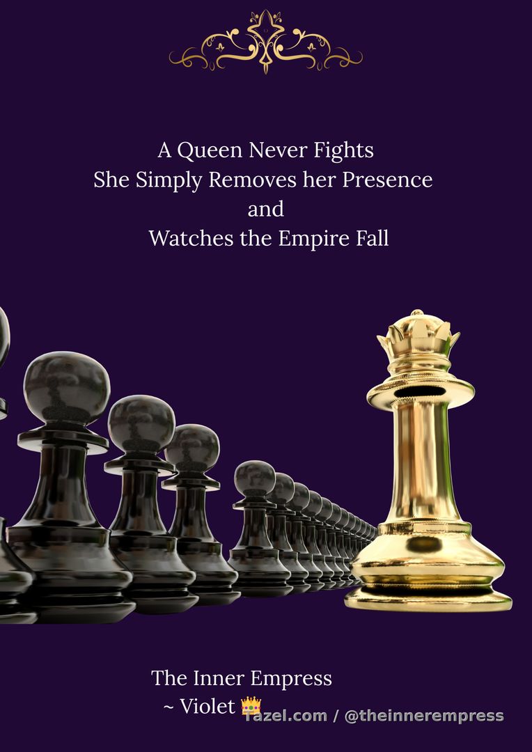 Remove yourself and watch the empire fall