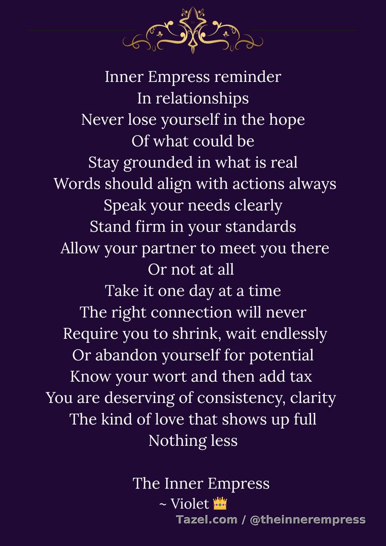 The Inner Empress reminder