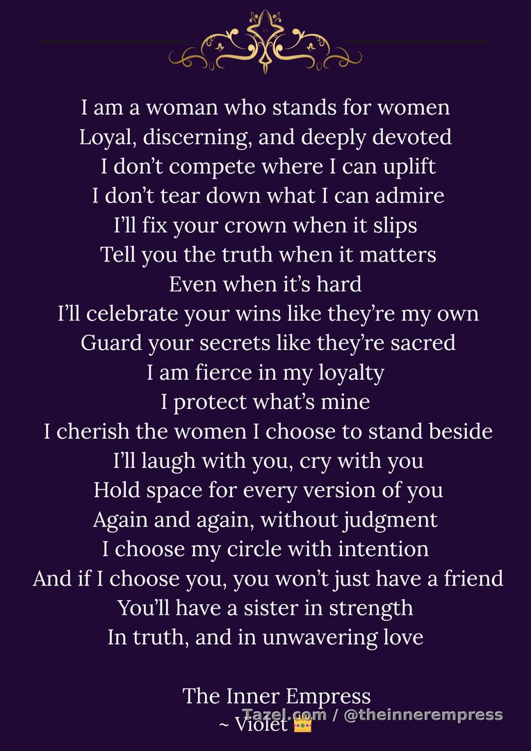 I am a woman who stands for women
