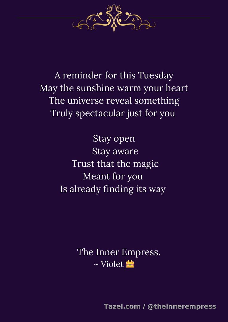 Tuesday's reminder