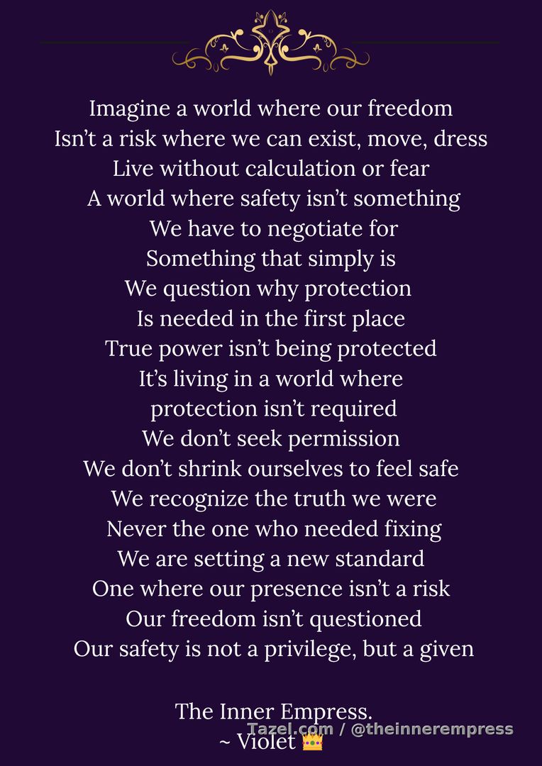  Our safety is not a privilege, but a given.