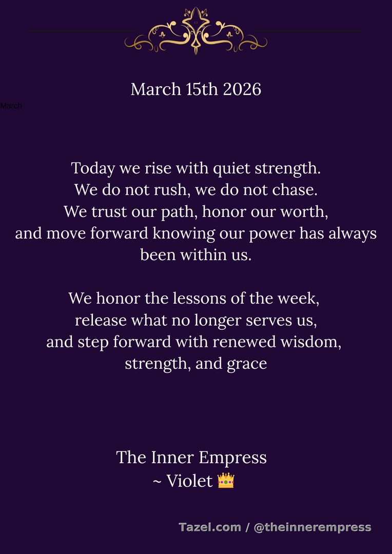 Sunday March 15th 2026